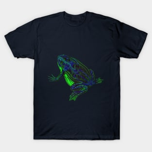 Skeleton Frog Interactive Green&Blue Filter By Red&Blue T-Shirt